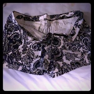 Super cute Navy and white paisley !!